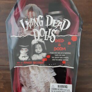 Mezco Living Dead Dolls Died & Doom Tower Record RARE